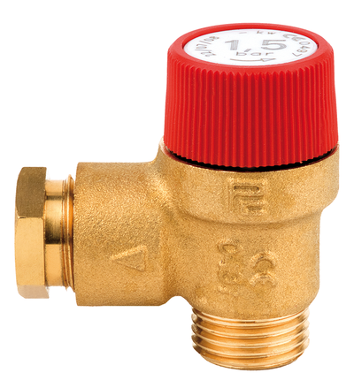 Pressure Relief Valves - 1/2" x 15mm outlet