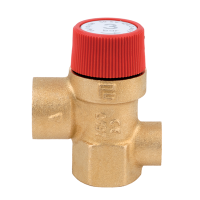 Pressure Relief Valves - 1/2" F/F with 1/4" gauge port