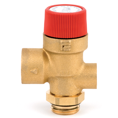 Pressure Relief Valve 1/2" M with oring lock seal x 1/2" F + gauge port